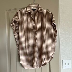 French Connection Checkered Oversized Shirt